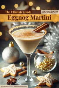 Eggnog Martini Cocktail