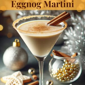 Eggnog Martini Cocktail