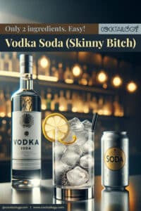 Vodka Soda Skinny Bitch Cocktail