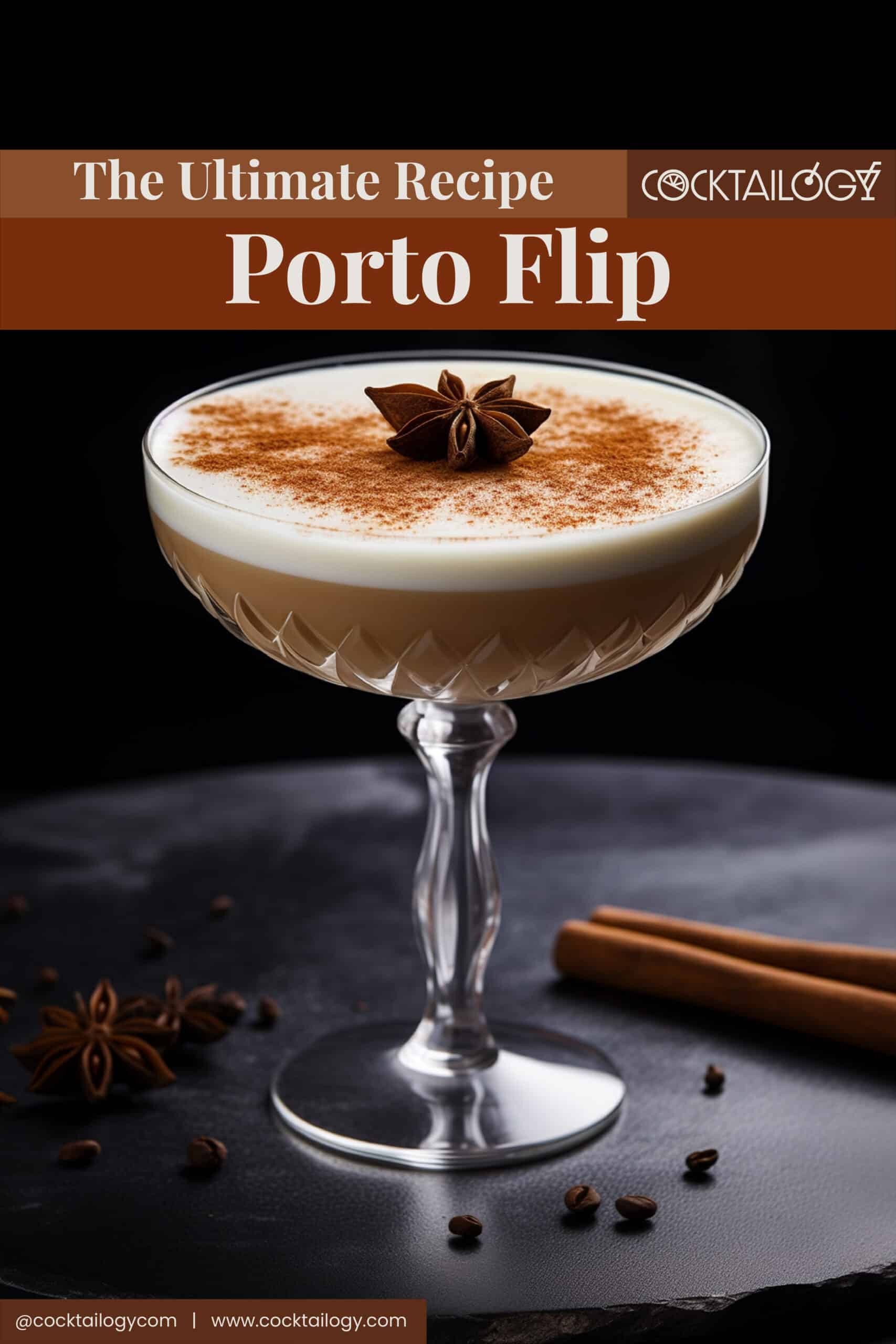Porto Flip Cocktail stock photo. Image of alcohol, brandy - 42527680