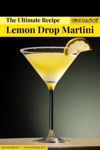 Lemon Drop Martini Cocktail